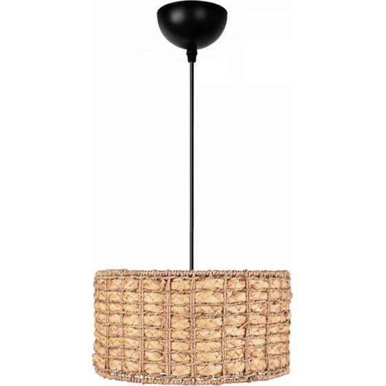 GloboStar Pomegrande Boho �������� ��������� K����� �������� 1 x E27 IP20 ���� Rattan - �30 x �30 x �16cm - (204-0157)
