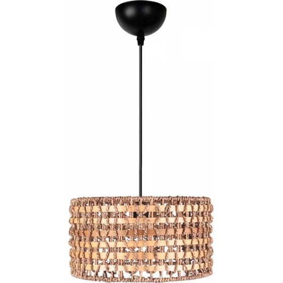 GloboStar Pomegrande Boho �������� ��������� K����� �������� 1 x E27 IP20 ���� Rattan �� ���� ���� - �30 x �30 x �16cm - (204-0158)