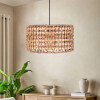 GloboStar Pomegrande Boho �������� ��������� K����� �������� 1 x E27 IP20 ���� Rattan �� ���� ���� - �30 x �30 x �16cm - (204-0158)