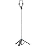 Hurtel Selfie Stick WC13YDs Telescopic Tripod 1.3m With Double Lamp And Phone Holder - Black 5907769360619