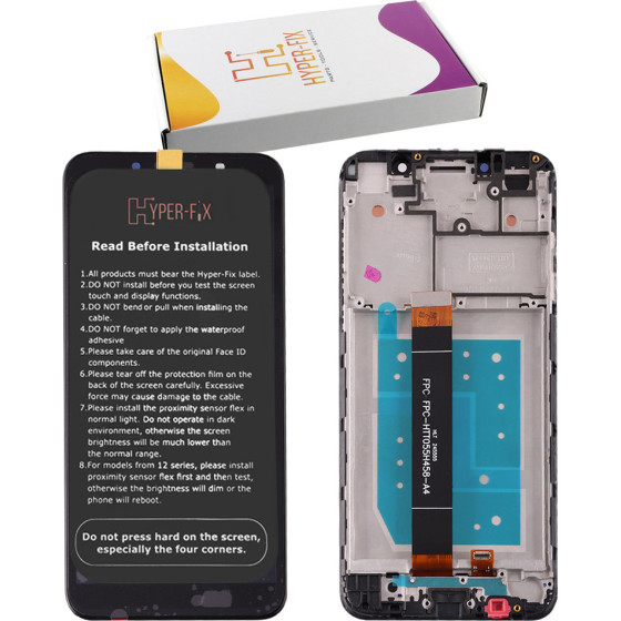 HYPER-Fix Huawei Y5P ����� + Touch Screen + Lens + Frame Black Service Pack - (HF-02353RJP)