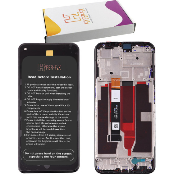 HYPER-Fix Realme 8 5G/Narzo 30 5G ����� + Touch Screen + Lens + Frame Black Service Pack - (HF-4906662)