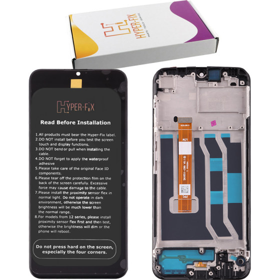 HYPER-Fix Realme C25Y ����� + Touch Screen + Lens + Frame Black Service Pack - (HF-4908854)