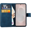 Lime ���� Samsung S25 Edge 5G S937 6.66'' Essential Magnet Book Stand Clip Dark BLUE