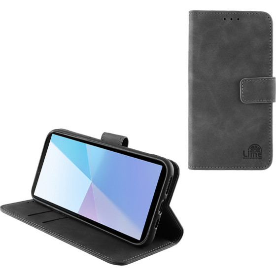 Lime ���� Sony Xperia 10 Vi 5G 6.1'' Essential Magnet Book Stand Clip GREY