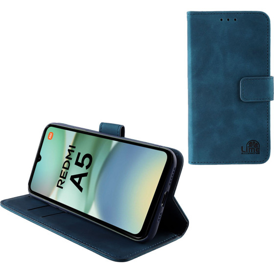 Lime ���� Xiaomi Redmi A5 4G 6.88'' Essential Magnet Book Stand Clip Dark BLUE