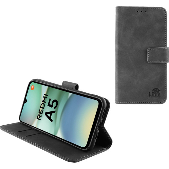 Lime ���� Xiaomi Redmi A5 4G 6.88'' Essential Magnet Book Stand Clip GREY
