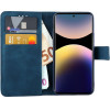Lime ���� Xiaomi Redmi Note 14 Pro 4G 6.67'' Essential Magnet Book Stand Clip Dark BLUE