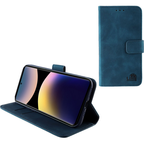 Lime ���� Xiaomi Redmi Note 14 Pro 4G 6.67'' Essential Magnet Book Stand Clip Dark BLUE
