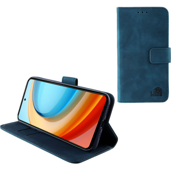 Lime ���� Zte Blade A75 5G 6.6'' Essential Magnet Book Stand Clip Dark BLUE