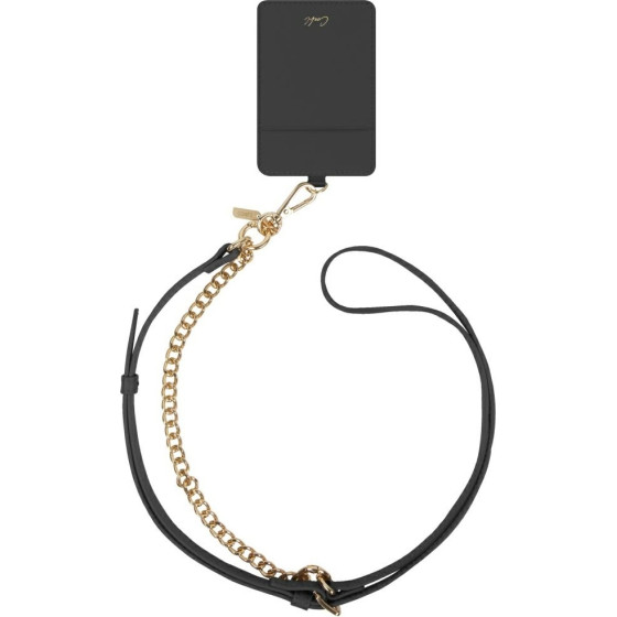 UNIQ Universal 3-in-1 Phone Lanyard Coehl Caryne With Card Wallet Ebony - (UNIQ-CARYNE3IN1-EBONY)