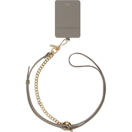 UNIQ Universal 3-in-1 Phone Lanyard Coehl Caryne With Card Wallet Pebble - (UNIQ-CARYNE3IN1-PEBBLE)