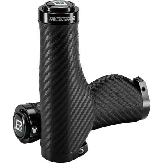 Rockbros Bike Grips Twisted Ergonomic Anti-Slip Grips - Black 5907769374241 - (8386824307764)