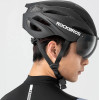 Rockbros Bike Helmet With Visor, Detachable Uv Protective Goggles, Unisex - Black/Brown 5907769373404 - (8386824304077)