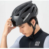 Rockbros Bike Helmet With Visor, Detachable Uv Protective Goggles, Unisex - Black/Brown 5907769373404 - (8386824304077)