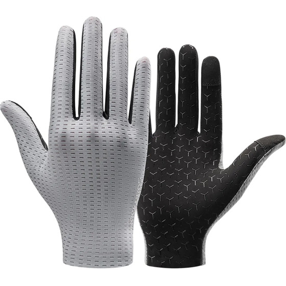 Rockbros Breathable Full Finger Cycling Gloves, Size: Xxl - Gray 5907769373619 - (8386824304503)