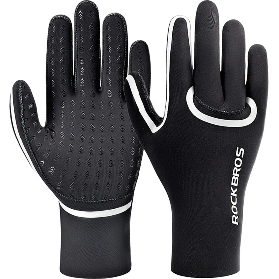 Rockbros Full Waterproof Cycling Gloves, Size: L/Xl - Black 5907769373879 - (8386824304763)