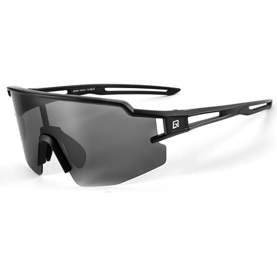 Rockbros Polarized Cycling Glasses With Uv Protection And Corrective Insert 14120008006 Gray Lenses - Black 5907769373299 - (8386824303797)