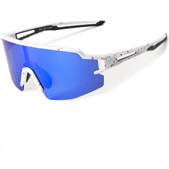 Rockbros Polarized Cycling Glasses With Uv Protection And Corrective Insert Blue Lenses - White 5907769373282 - (8386824303780)