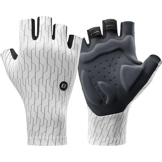 Rockbros Road Cycling Gloves Size: M - Black And White 5907769373954 - (8386824304855)