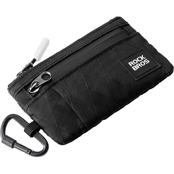 Rockbros Travel Wallet With Carabiner - Black 5907769374425 - (8386824308518)