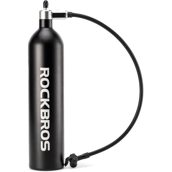 Rockbros Tubeless Tire Inflator 200 Psi 1.2l - Black 5907769374296 - (8386824308280)