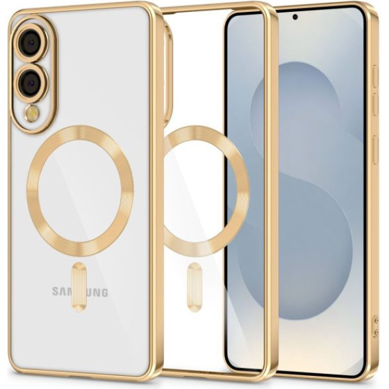 Tech-Protect Magflex Case Samsung S25 Edge Shiny Gold Backcover - (TPMFSAMS25ESG)