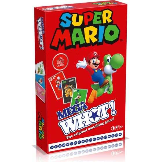 Winning Moves: Mega Whot - Super Mario (English Language) (WM04006-ML1-6)