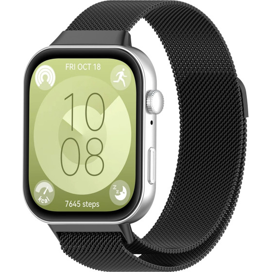 Techsuit - Watchband (W009) - Huawei Watch Fit 3 - Black