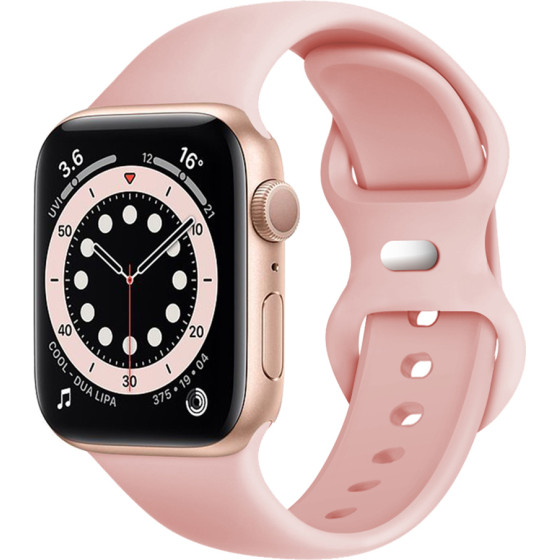 Techsuit - Watchband (W031) - Apple Watch 1/2/3/4/5/6/7/8/9/10/SE/Se 2/Ultra/Ultra 2 (42/44/45/46/49mm) - Light Pink