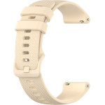 Techsuit - Watchband 18mm (W006) - Huawei Watch Gt 4 (41mm)/W1/Honor Watch S1/Garmin Venu 2S/Vivoactive 4S - Cream