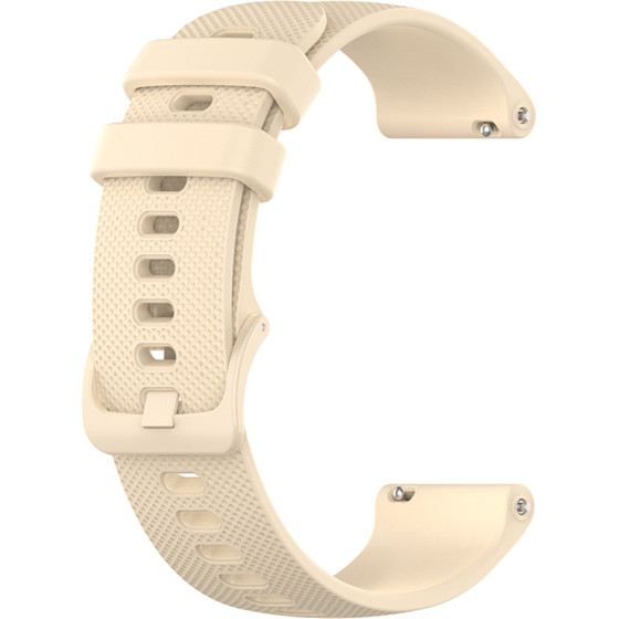 Techsuit - Watchband 18mm (W006) - Huawei Watch Gt 4 (41mm)/W1/Honor Watch S1/Garmin Venu 2S/Vivoactive 4S - Cream