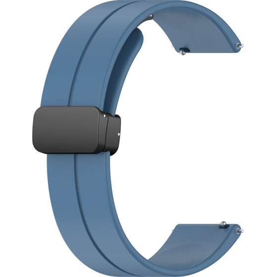 Techsuit - Watchband 18mm (W011) - Huawei Watch Gt 4 (41mm)/W1/Honor Watch S1/Garmin Venu 2S/Vivoactive 4S - Blue