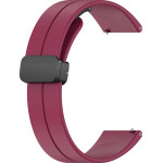 Techsuit - Watchband 18mm (W011) - Huawei Watch Gt 4 (41mm)/W1/Honor Watch S1/Garmin Venu 2S/Vivoactive 4S - Bordeaux