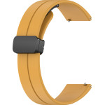 Techsuit - Watchband 18mm (W011) - Huawei Watch Gt 4 (41mm)/W1/Honor Watch S1/Garmin Venu 2S/Vivoactive 4S - Yellow
