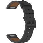 Techsuit - Watchband 18mm (W073) - Huawei Watch Gt 4 (41mm)/W1/Honor Watch S1/Garmin Venu 2S/Vivoactive 4S - Black