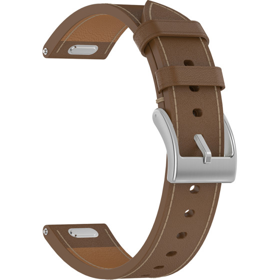 Techsuit - Watchband 18mm (W073) - Huawei Watch Gt 4 (41mm)/W1/Honor Watch S1/Garmin Venu 2S/Vivoactive 4S - Brown