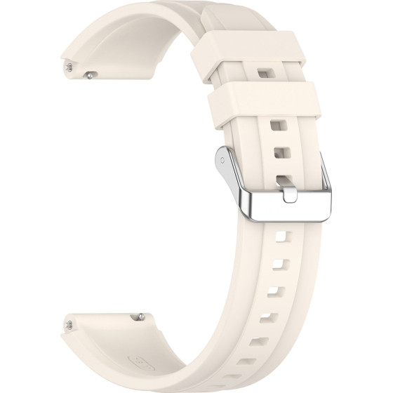 Techsuit - Watchband 18mm (W075) - Huawei Watch Gt 4 (41mm)/W1/Honor Watch S1/Garmin Venu 2S/Vivoactive 4S - Beige