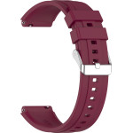 Techsuit - Watchband 18mm (W075) - Huawei Watch Gt 4 (41mm)/W1/Honor Watch S1/Garmin Venu 2S/Vivoactive 4S - Bordeaux
