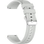 Techsuit - Watchband 18mm (W075) - Huawei Watch Gt 4 (41mm)/W1/Honor Watch S1/Garmin Venu 2S/Vivoactive 4S - Grey