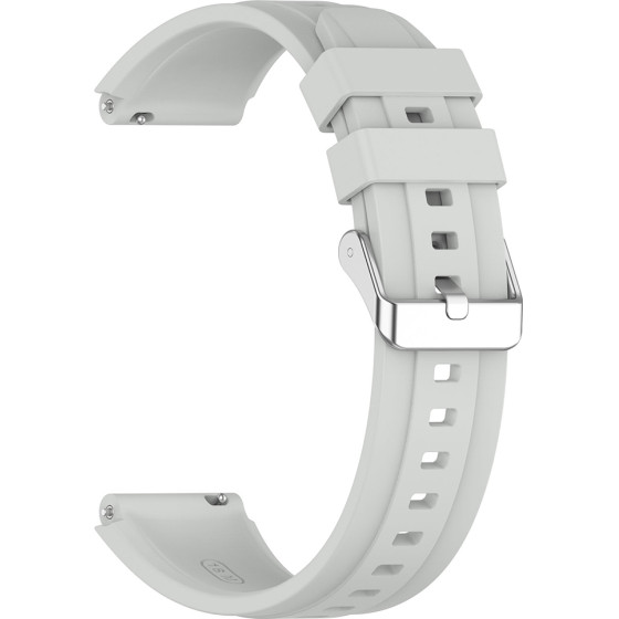 Techsuit - Watchband 18mm (W075) - Huawei Watch Gt 4 (41mm)/W1/Honor Watch S1/Garmin Venu 2S/Vivoactive 4S - Grey