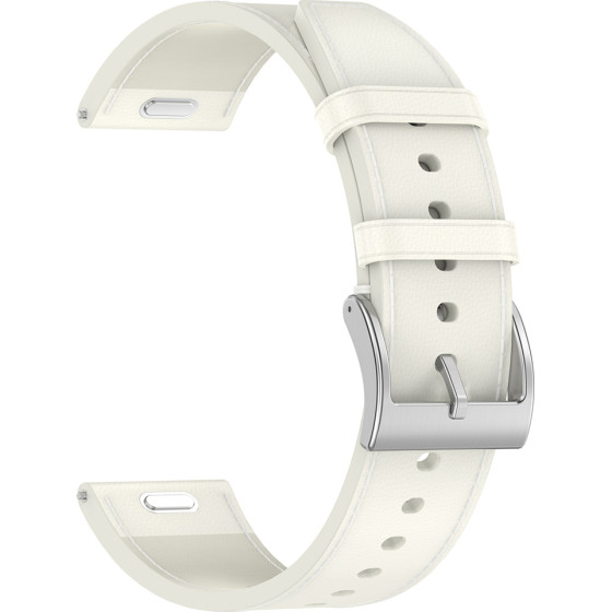 Techsuit - Watchband 20mm (W073) - Samsung Galaxy Watch4/5/Active 2, Huawei Watch Gt 3 (42mm)/Gt 3 Pro (43mm) - White