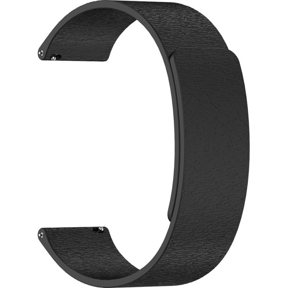 Techsuit - Watchband 20mm (W074) - Samsung Galaxy Watch4/5/Active 2, Huawei Watch Gt 3 (42mm)/Gt 3 Pro (43mm) - Black