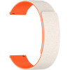 Techsuit - Watchband 22mm (W074) - Samsung Galaxy Watch (46mm)/Watch 3/Gear S3, Huawei Watch GT/Gt 2 (46mm) - Beige / Orange