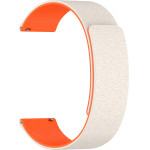 Techsuit - Watchband 22mm (W074) - Samsung Galaxy Watch (46mm)/Watch 3/Gear S3, Huawei Watch GT/Gt 2 (46mm) - Beige / Orange