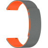 Techsuit - Watchband 22mm (W074) - Samsung Galaxy Watch (46mm)/Watch 3/Gear S3, Huawei Watch GT/Gt 2 (46mm) - Grey / Orange