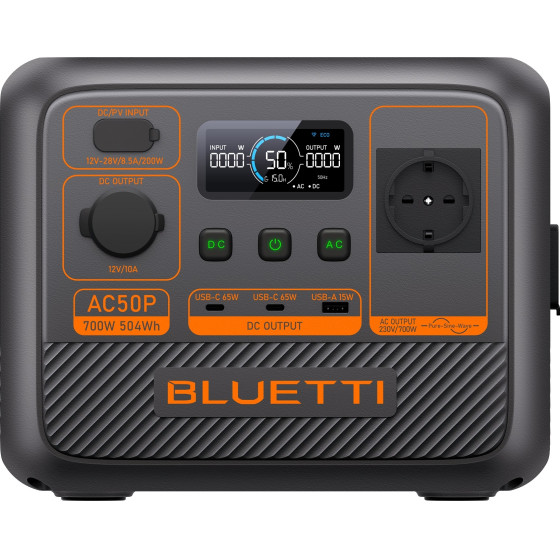 Bluetti AC50P Portable Power Station - (P-AC50P-EU-GY-BL-010)