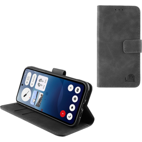 Lime ���� Nothing Phone 3a 5G 6.77'' Essential Magnet Book Stand Clip GREY