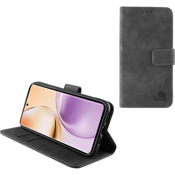 Lime ���� Realme 14 Pro 5G 6.77'' Essential Magnet Book Stand Clip GREY