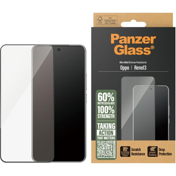 PanzerGlass Ultra-Wide Fit w. Black Frame Do Oppo Reno13 - (PGRNUWFG14450)